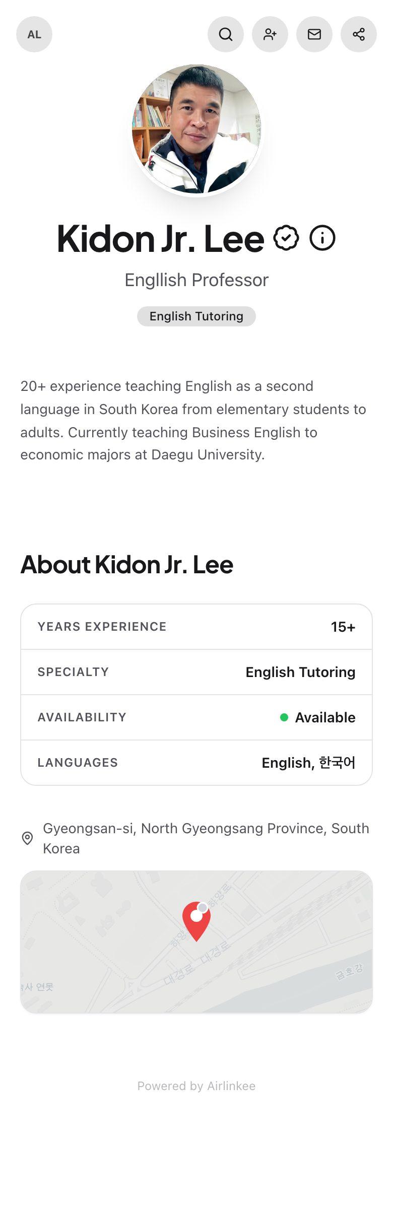 Kidon Jr. Lee's profile preview
