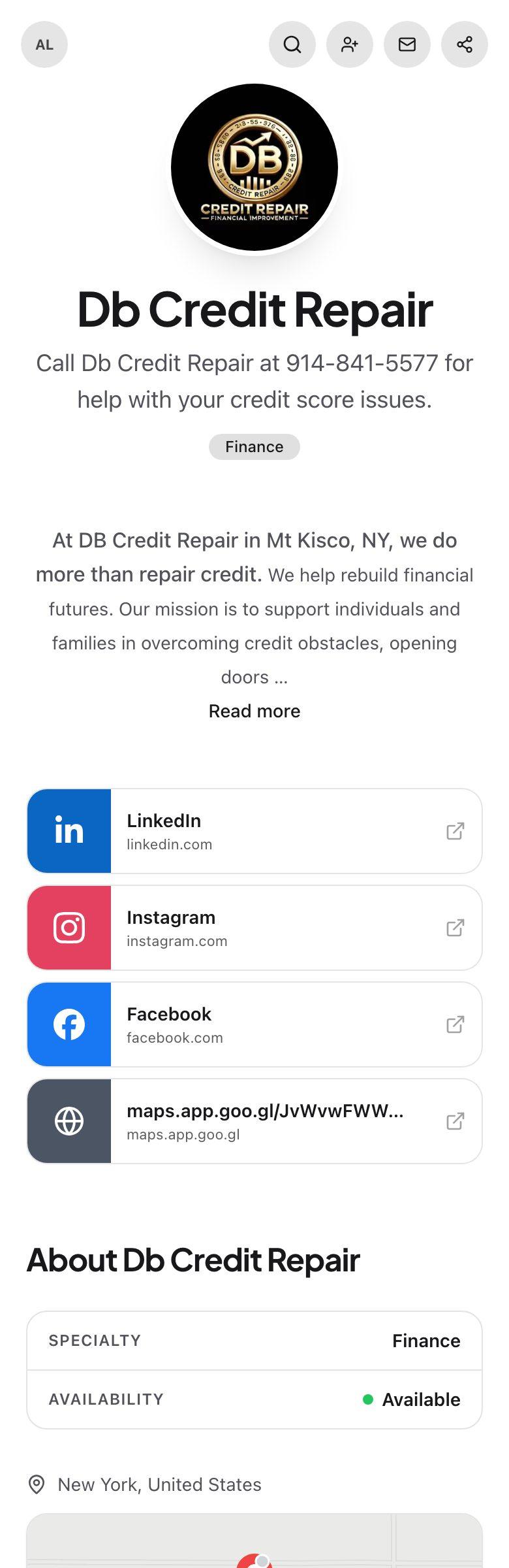 Db Credit Repair's profile preview